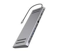 Il tipo C mozzi 14 in 1 adattatore della docking station di USB C con la porta USB di HDMI VGA Ethernet per migliora la produttività