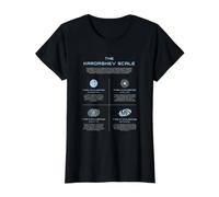 Il Tipo di civiltà energetica della Scienza della Scala Kardashev Maglietta con Stampa Grafica Economica, Donna, Nero, XL