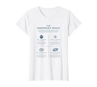 Il Tipo di civiltà energetica della Scienza della Scala Kardashev Maglietta con Stampa Grafica Economica, Donna, Bianco, XL