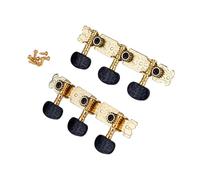 il toner della chitarra di legno, 2 pezzi di chiavi accordatura for chitarra acustica in metallo dorato, piroli, meccaniche ricambio, set fai da te