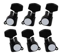 il toner della chitarra di legno, 6 pezzi 3L3R piroli di accordatura multicolori for chitarra elettrica e acustica(Black 3R3L)