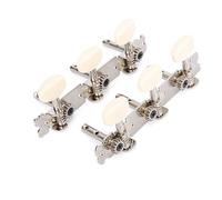 il toner della chitarra di legno, 6 pezzi di meccaniche for chitarra acustica folk cromate multicolore 3R 3L parti ricambio(White)