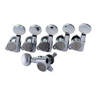 il toner della chitarra di legno, Meccaniche in metallo for chitarra elettrica Mini ovali for ST TL Multicolor(Silver 6L)