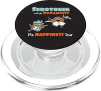 Il tour della felicità con serotonina e dopamine PopSockets PopGrip per MagSafe