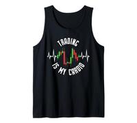 Il Trading è Il Mio Cardio Crypto Trader Heartbeat ECG Pulse Line Canotta