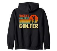 Il Tramonto Vintage del Golfista più Buono del Mondo Felpa con Cappuccio