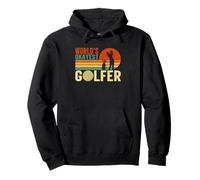 Il Tramonto Vintage del Golfista più Buono del Mondo Felpa con Cappuccio