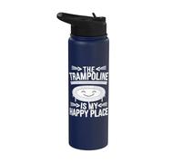 Il trampolino è il mio posto felice Stainless Steel Insulated Water Bottle