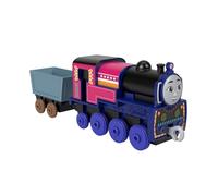 Il Trenino Thomas - Ashima Locomotiva a spinta in metallo, trenino die-cast con carico di cristalli e accessori per giocare con la ferrovia, giocattolo per bambini, 3+ anni, HNN20