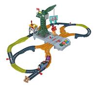 Il Trenino Thomas - I Suoni di Sodor Cranky Delivery, set con tre personaggi della serie, pista con suoni e trenini motorizzati a pile, giocattolo per bambini, 3+ anni, HXG13