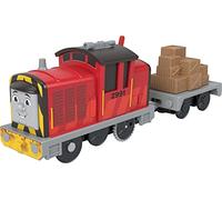 Il Trenino Thomas - Salty locomotiva motorizzata a pile con vagone merci, giocattolo per bambini, 3+ anni, HMC21