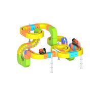 Il treno elettrico è dotato di guide flessibili e include una confezione regalo per bambini da montare, contenente 62/105/167 blocchi di costruzione magnetici e un treno elettrico (167 pezzi)