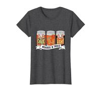 Il Trio di Birre Duff dei Simpson Menage à Trois Maglietta, Donna, Grigio Scuro, M