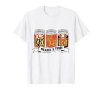 Il Trio di Birre Duff dei Simpson Menage à Trois Maglietta, Uomo, Bianco, 6XL