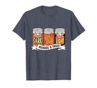 Il Trio di Birre Duff dei Simpson Menage à Trois Maglietta, Uomo, Pervinca, M
