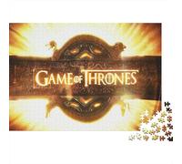 Il Trono di Spade Jigsaw Puzzle Impossible 1000Pcs Sette Regni Decorazione Per La Casa. Rilassamento E Intelligence Per Adulti E Ragazzi Da 14 Anni 1000pcs (75x50cm)