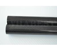Il tubo in fibra di carbonio Confezione da 2 tubi in fibra di carbonio 3K avvolti in rotolo OD 5 mm-10 mm Tubo alare da 1000 mm Multi-Copter fai da te(6x10x1000mm Gloss Plain)