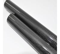 Il tubo in fibra di carbonio Confezione da 2 tubi in fibra di carbonio 3K avvolti in rotolo OD 5 mm-10 mm Tubo alare da 1000 mm Multi-Copter fai da te(8x9x1000mm Gloss Plain)