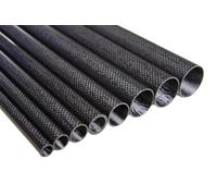 Il tubo in fibra di carbonio Tubo in fibra di carbonio 3K 11x9x1000mm nero confezione da 2