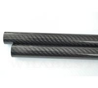 Il tubo in fibra di carbonio Tubo in fibra di carbonio avvolto in rotolo 3K OD 20-30 mm x 500 mm nero, finiture multiple(19 * 21 * 500mm Glossy Twill)