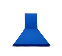 Il Tuo Artigiano Design Cuscino per Lettino prendisole Idorepellente e Sfoderabile - Materassino per Sdraio Mare Relax 190x60 cm, spessore 6 cm (Blu)