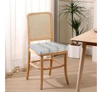 Il Tuo Artigiano Design Set 4 o 6 Cuscini per Sedie da Cucina Made in Italy - Cuscini Sedie Cucina set da 4 e set da 6 40x40 cm spessore 6 cm - Copri Sedia da Cucina Artigianali (4, Azzurro)