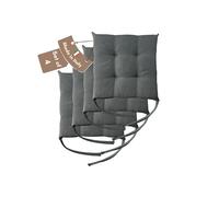 Il Tuo Artigiano Design Set 4 o 6 Cuscini per Sedie da Cucina Made in Italy - Cuscini Sedie Cucina set da 6 40x40 cm spessore 6 cm - Imbottiture in Spugna e Soffice acrilico (4, Grigio)