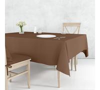 Il Tuo Artigiano Design Tovaglia da Tavola da 4 a 18 posti Lavabile in Lavatrice - Tovaglia Quadrata e Tovaglia Rettangolare 6 posti, 12 posti - Made in Italy (Marrone, 6 posti - 120x160 cm)