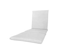 Il Tuo Artigiano Design uscino Imbottito per Lettino Prendisole Artigianale Totalmente Sfoderabile made in Italy - 190x60 cm (Bianco)