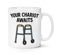 Il Tuo Carro Aspetta Tazza Mug 10oz Oldi Rude Compleanno Papà Nonno