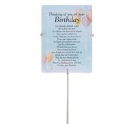 Il Tuo Compleanno Impermeabile Tomba Memorial Card E Intemperie Card Sostegno
