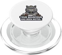 Il tuo comportamento è stato notato - Sarcastico gatto britannico PopSockets PopGrip per MagSafe