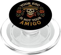 "Il tuo ego non è il tuo amigo" Sombrero Skull Arte popolare PopSockets PopGrip per MagSafe