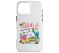 Il tuo Life Coach non ufficiale,Amante della tequila,Citazione divertente e giocosa Custodia per iPhone 16 Pro Max