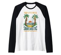 Il Tuo Piccolo Raggio di Sole Sarcastico è Arrivato Bambini Adulti Maglia con Maniche Raglan