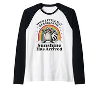 Il tuo piccolo raggio di sole sarcastico è arrivato procione Maglia con Maniche Raglan