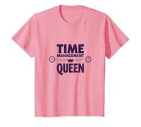 Il Tuo Programma è Fine Time Management Queen Maglietta, Bambini, Rosa, 3 Anni