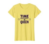 Il Tuo Programma è Fine Time Management Queen Maglietta, Donna, Limone, XL