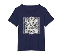 Il Tuo Programma è Perfetto - Gestione Motivazionale del Tempo Maglietta, Donna Plus-Size, Navy, 3X