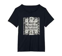 Il Tuo Programma è Perfetto - Gestione Motivazionale del Tempo Maglietta, Donna Plus-Size, Nero, 5X