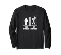 Il tuo ragazzo Il mio ragazzo Tuba Girlfriend Divertente Tubista Maglia a Manica