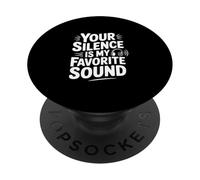 Il tuo silenzio è la mia citazione sonora preferita PopSockets PopGrip Adesivo
