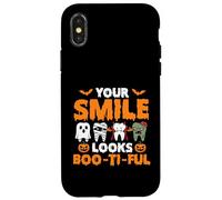 Il tuo sorriso sembra Boo-Ti-Ful - Dentista dentale di Halloween Custodia per iPhone X/XS