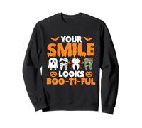 Il Tuo Sorriso Sembra Boo-Ti-Ful - Dentista Dentale di Halloween Felpa