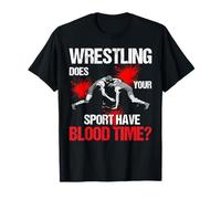 Il Tuo Sport ha Tempo di Sangue Amanti Divertenti del Wrestling Maglietta