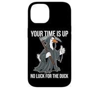 Il tuo tempo è scaduto Nessuna fortuna per The Duck Funny Reaper Goose Custodia per iPhone 14