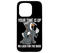 Il tuo tempo è scaduto Nessuna fortuna per The Duck Funny Reaper Goose Custodia per iPhone 15 Pro