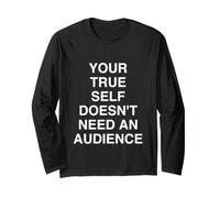 Il Tuo Vero sé Non ha Bisogno di Un pubblico Mindful Relatab Maglia a Manica