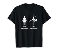 Il Tuo vs la mia Ragazza Girlfriend - Pole Dance Maglietta, Uomo, Nero, 6XL
