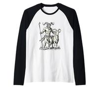 Il Turno del mascalzone Cornuto Maglia con Maniche Raglan
